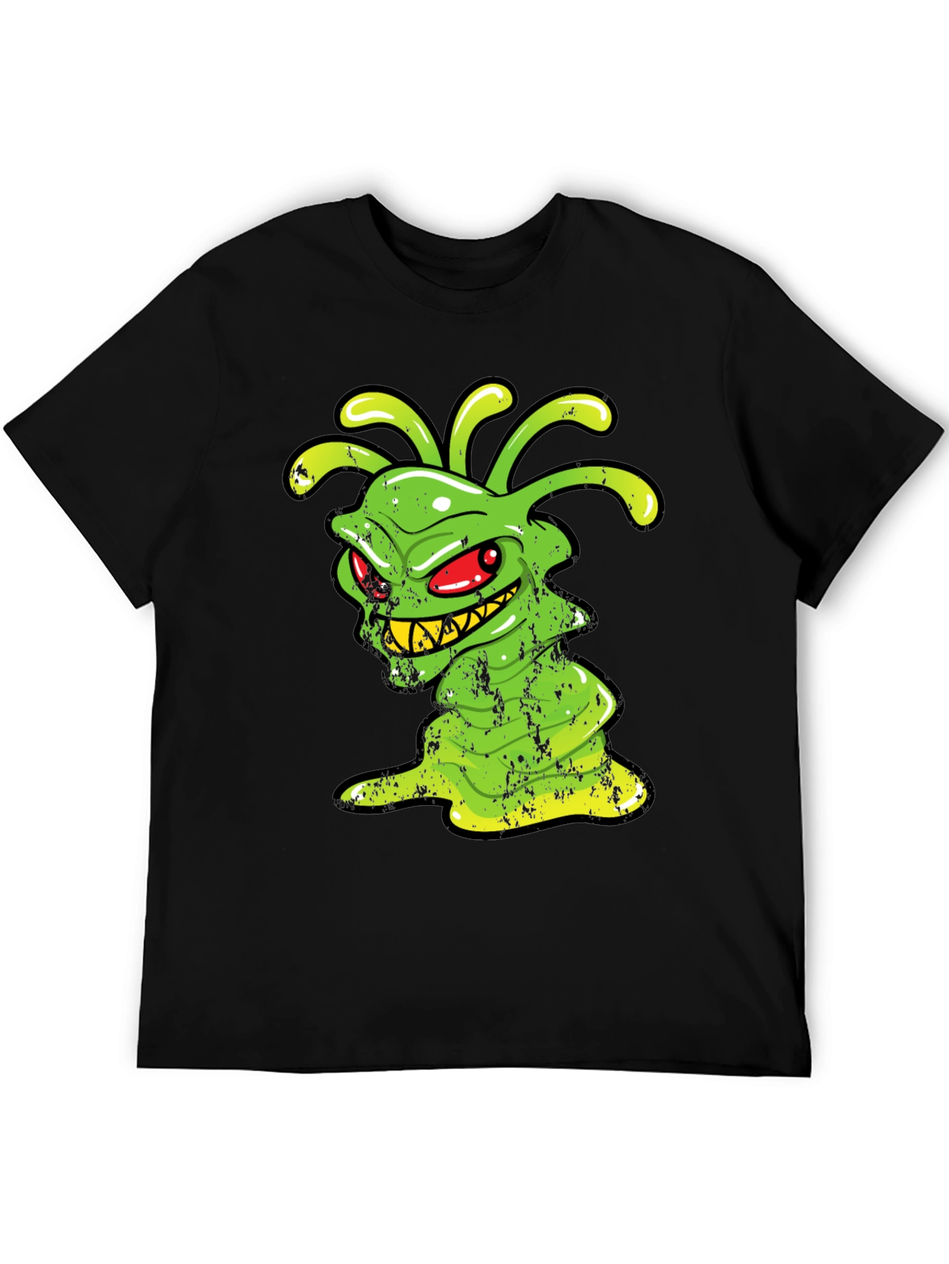 Green Alien Monster Graphic T-Shirt