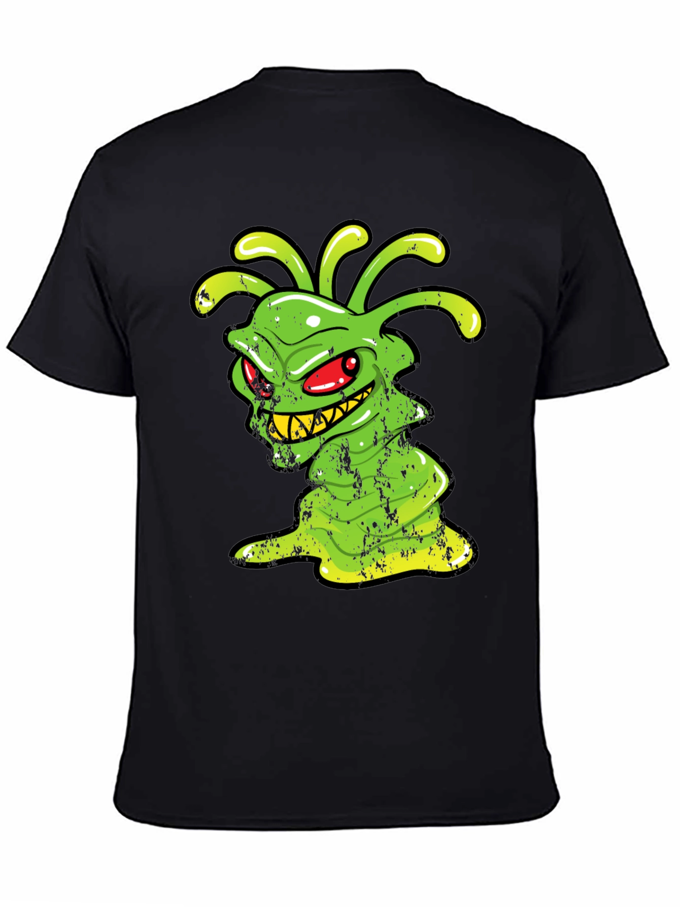 Green Alien Monster Graphic T-Shirt