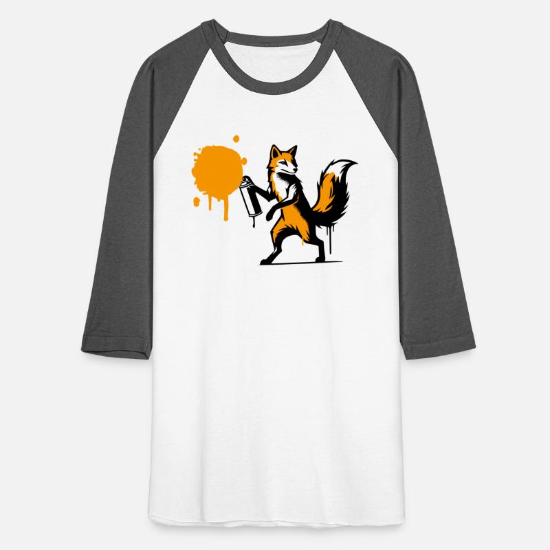 Graffiti Fox in Creative Stencil Style