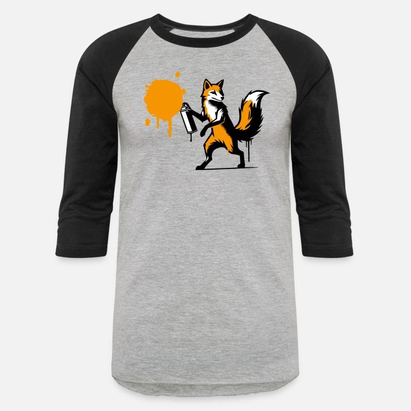 Graffiti Fox in Creative Stencil Style