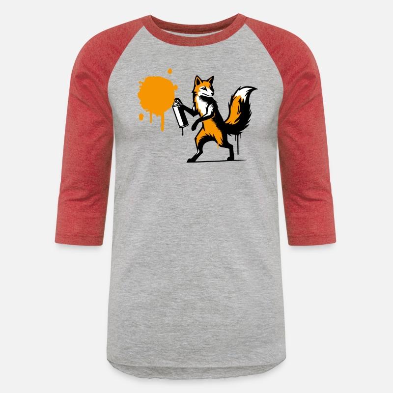 Graffiti Fox in Creative Stencil Style