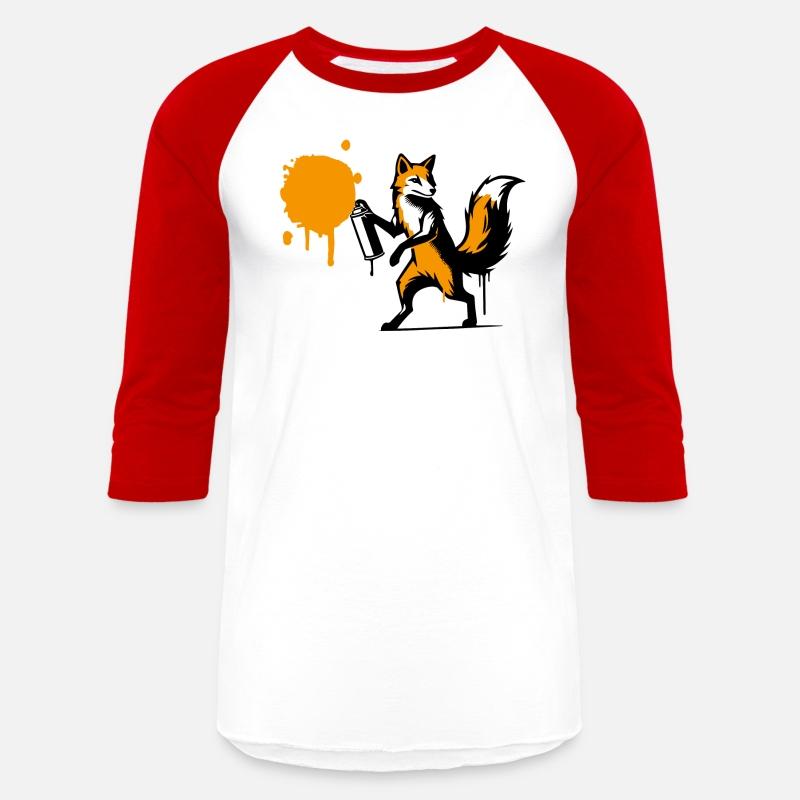 Graffiti Fox in Creative Stencil Style