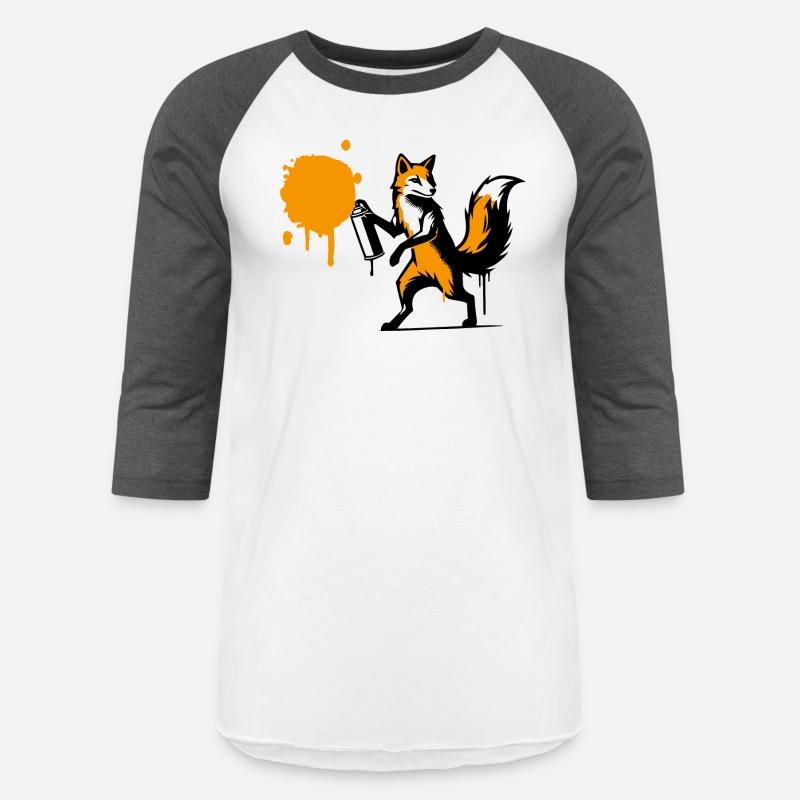 Graffiti Fox in Creative Stencil Style