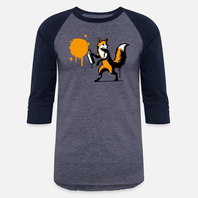 Graffiti Fox in Creative Stencil Style