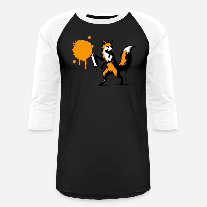 Graffiti Fox in Creative Stencil Style