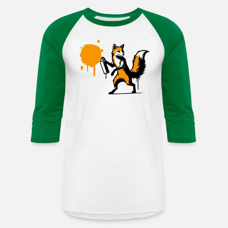 Graffiti Fox in Creative Stencil Style