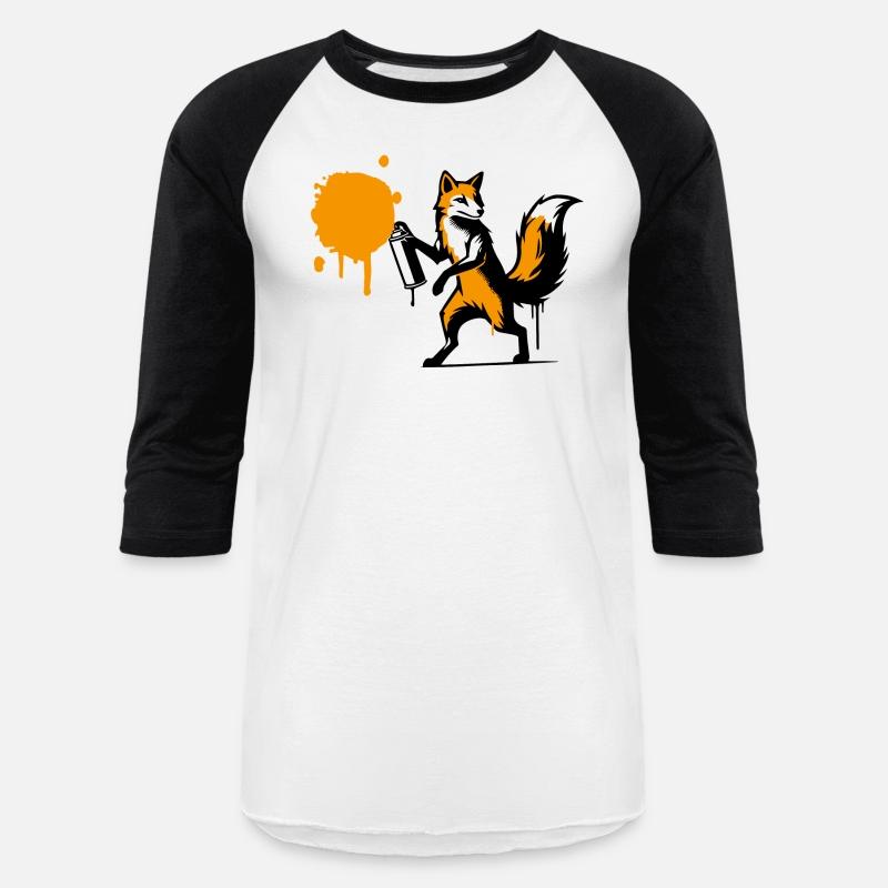 Graffiti Fox in Creative Stencil Style