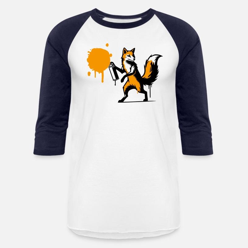 Graffiti Fox in Creative Stencil Style
