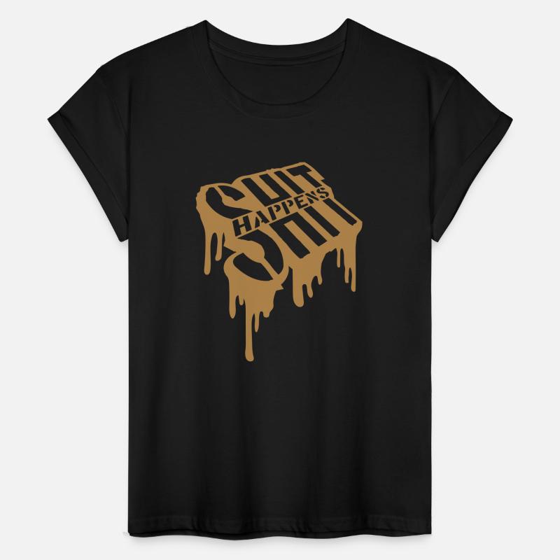 Graffiti shit happens joke