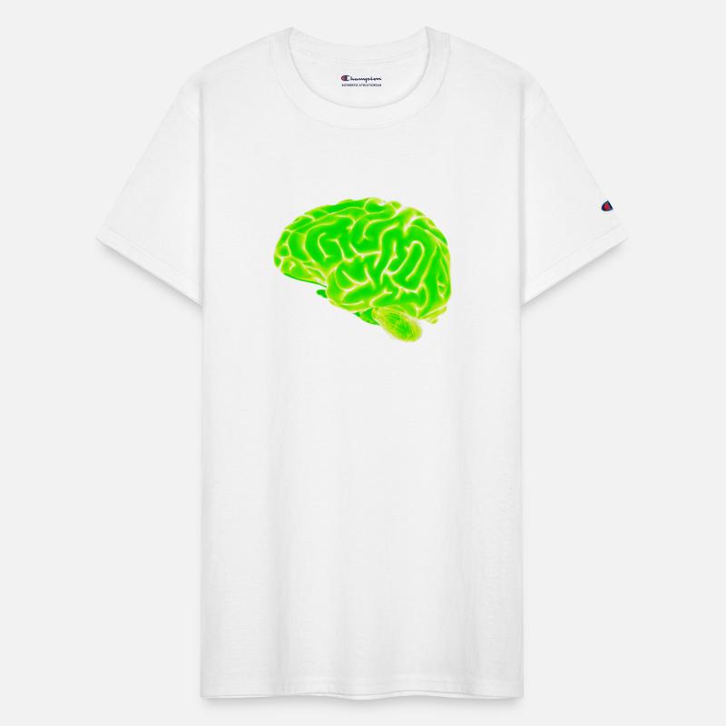 green neon brain