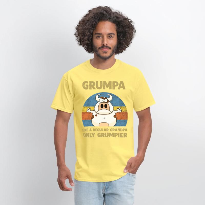 grumpa like a regular grandpa only grumpier cow
