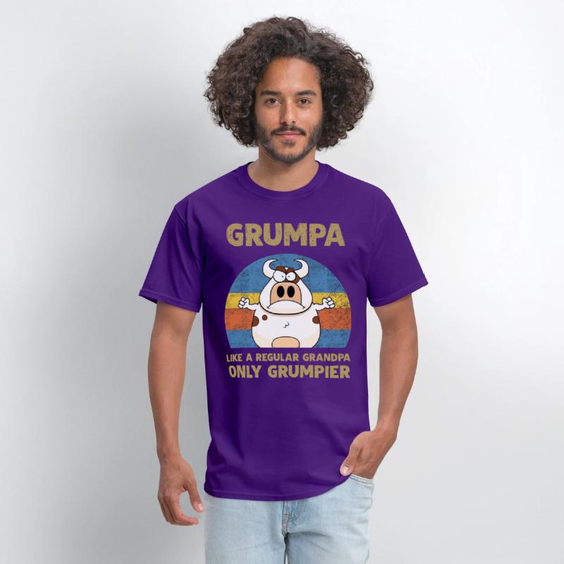 grumpa like a regular grandpa only grumpier cow