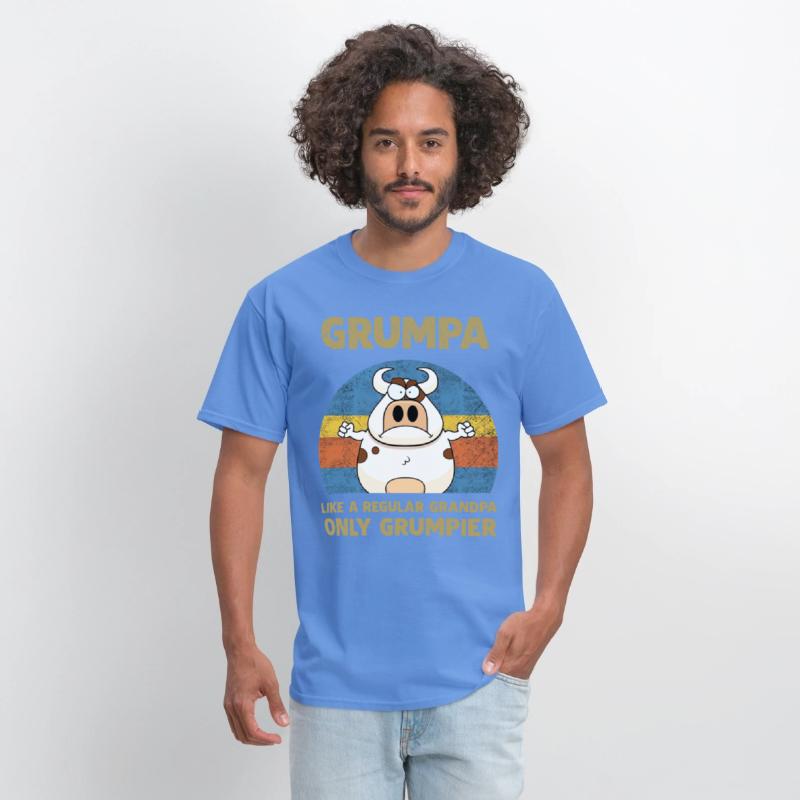 grumpa like a regular grandpa only grumpier cow