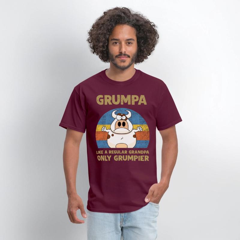 grumpa like a regular grandpa only grumpier cow