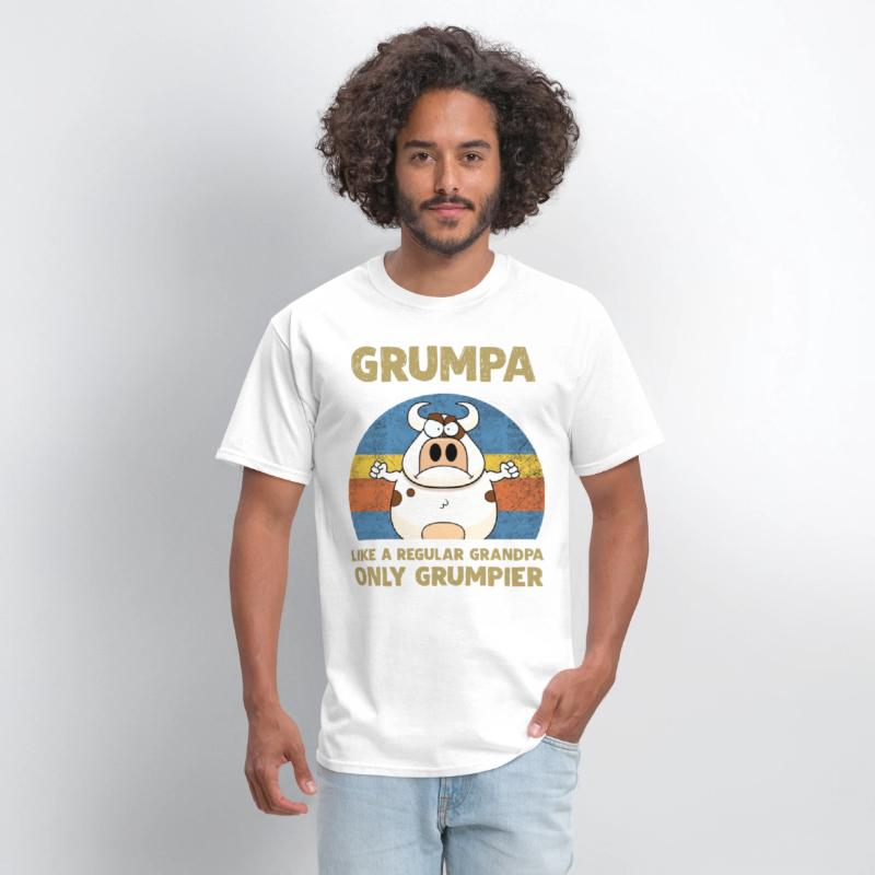 grumpa like a regular grandpa only grumpier cow