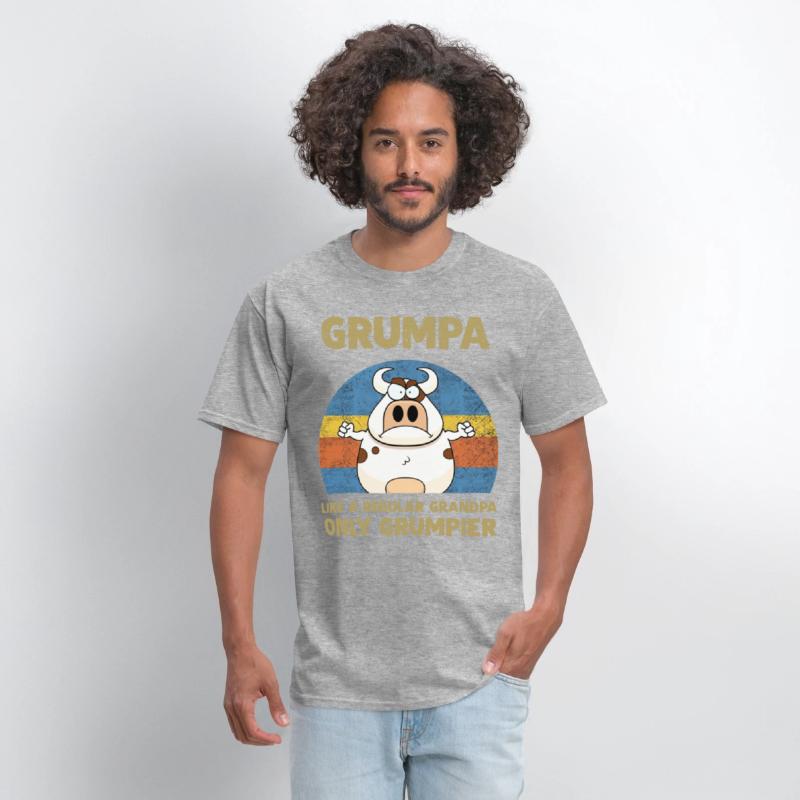 grumpa like a regular grandpa only grumpier cow