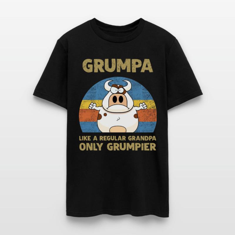 grumpa like a regular grandpa only grumpier cow