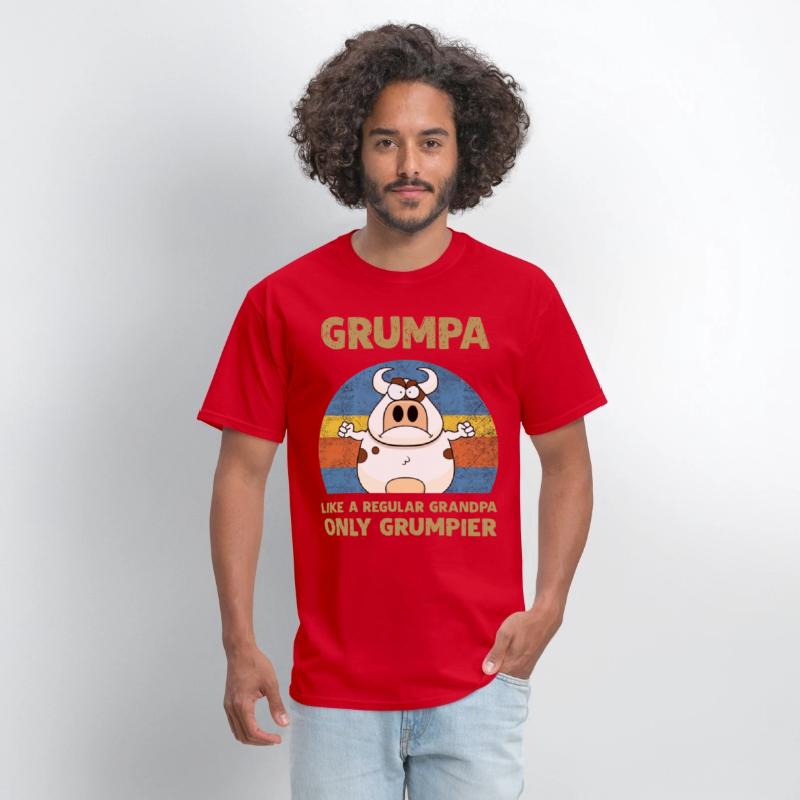 grumpa like a regular grandpa only grumpier cow