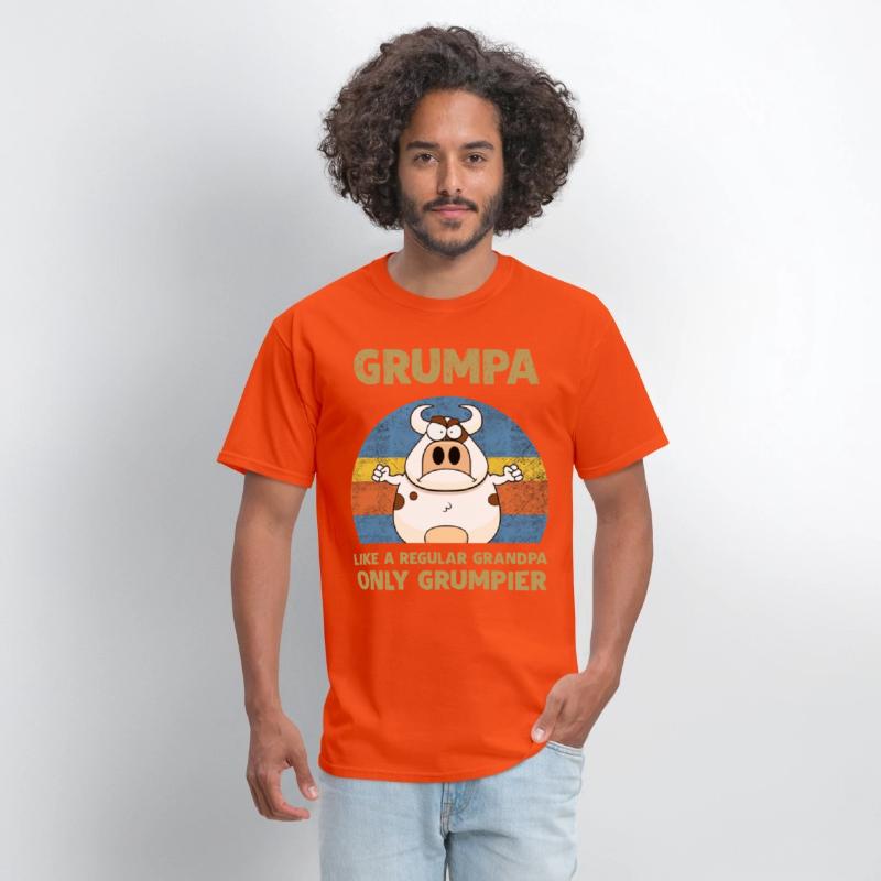 grumpa like a regular grandpa only grumpier cow