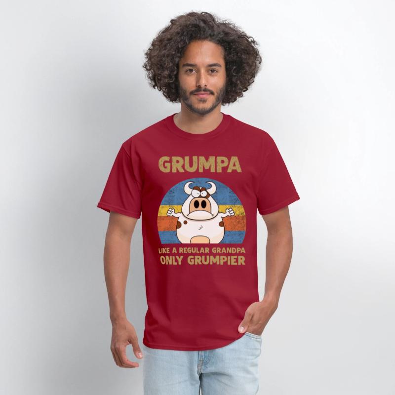 grumpa like a regular grandpa only grumpier cow