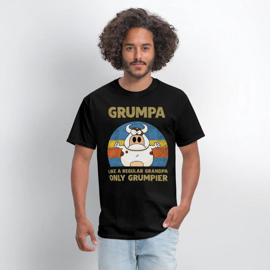 grumpa like a regular grandpa only grumpier cow