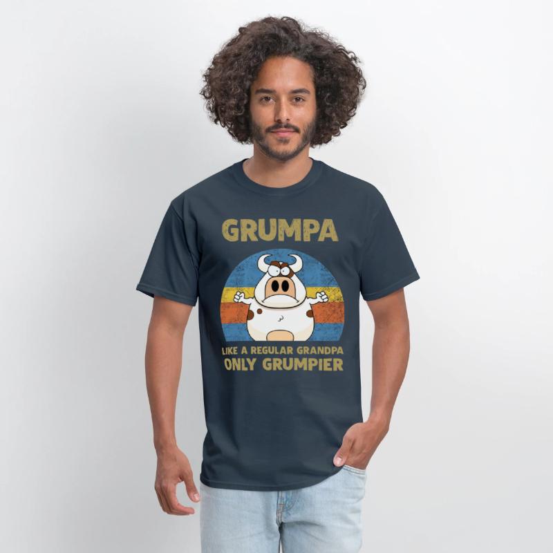 grumpa like a regular grandpa only grumpier cow