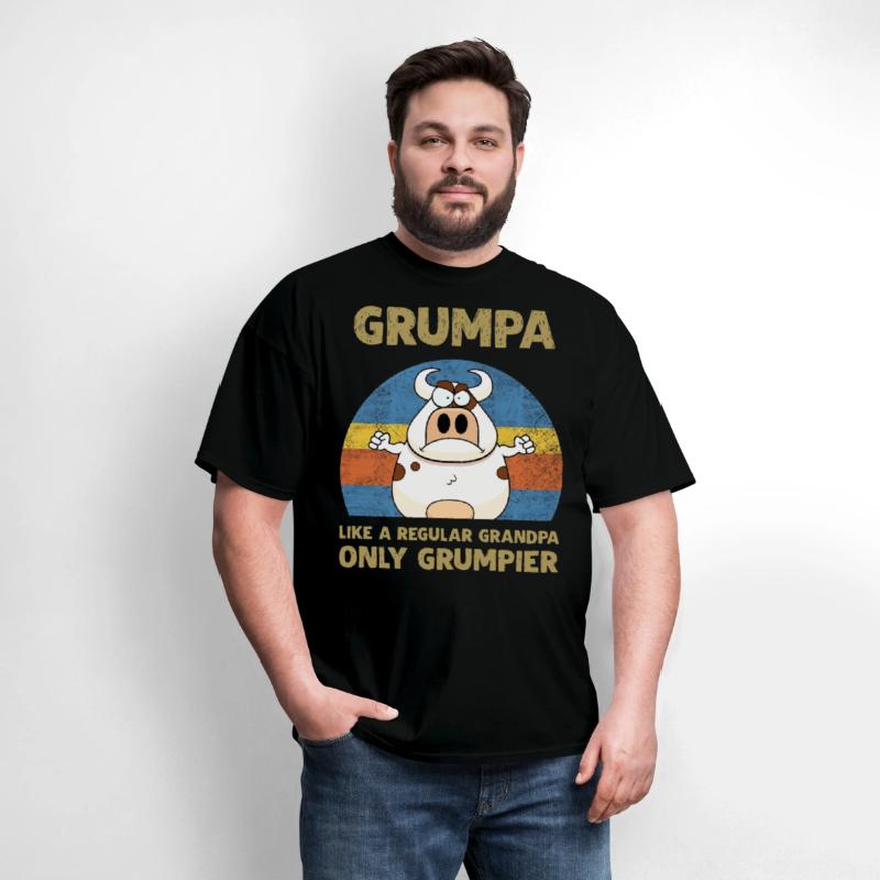 grumpa like a regular grandpa only grumpier cow