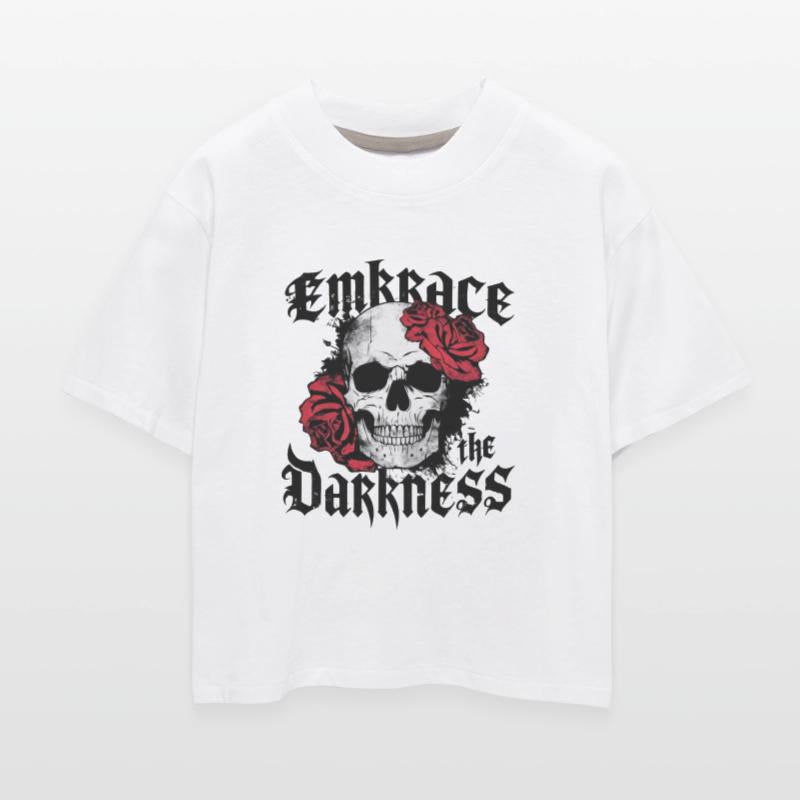 Grunge Gothic with Skull and Roses Design
