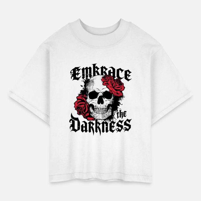 Grunge Gothic with Skull and Roses Design