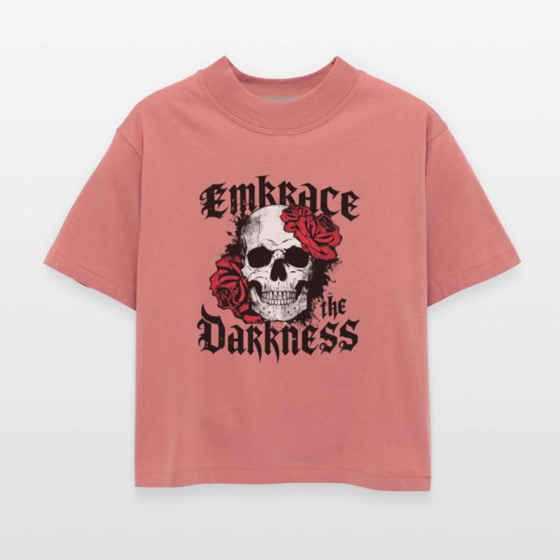 Grunge Gothic with Skull and Roses Design