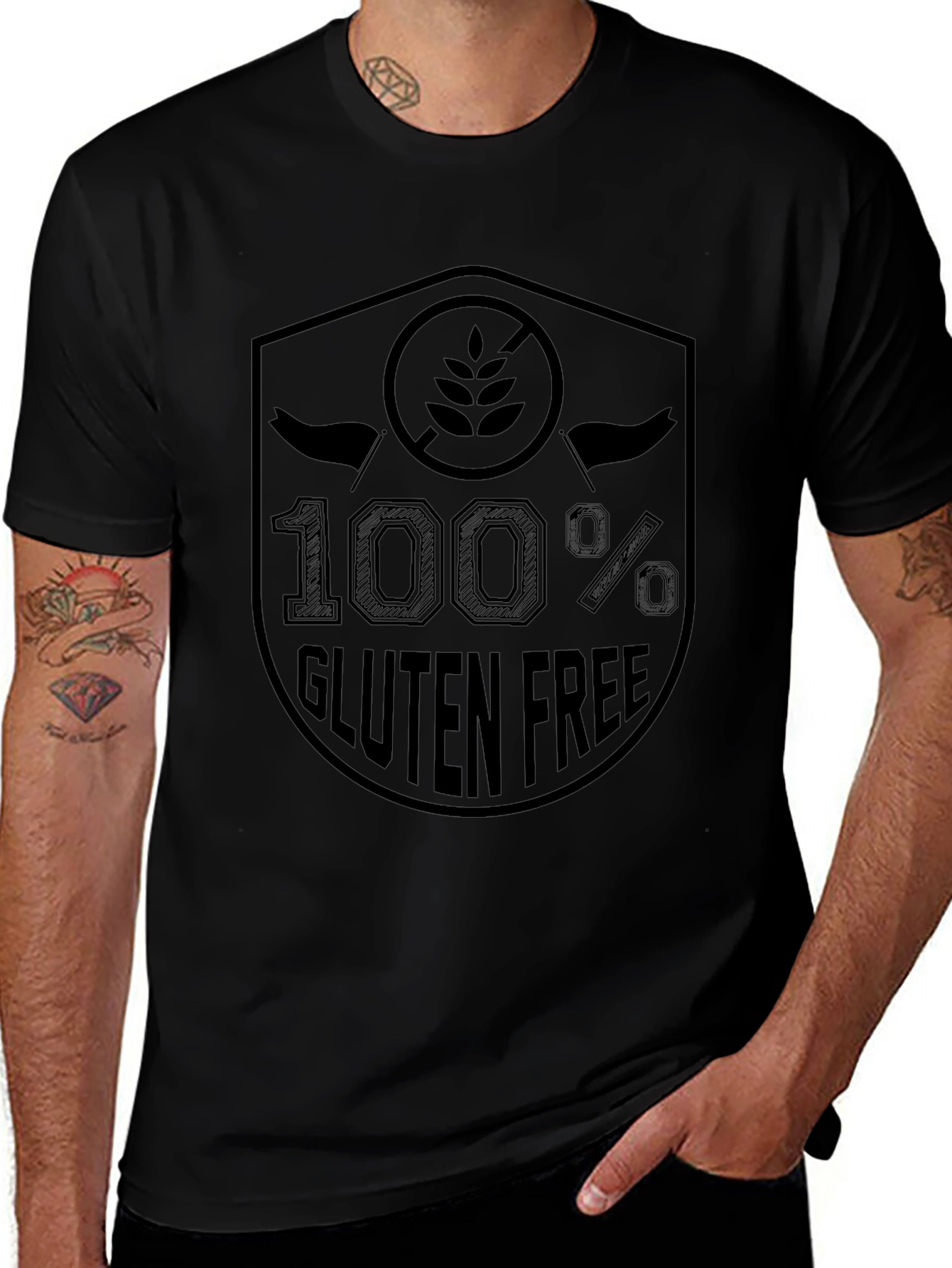 100% Gluten Free T-Shirt - Novelty Apparel