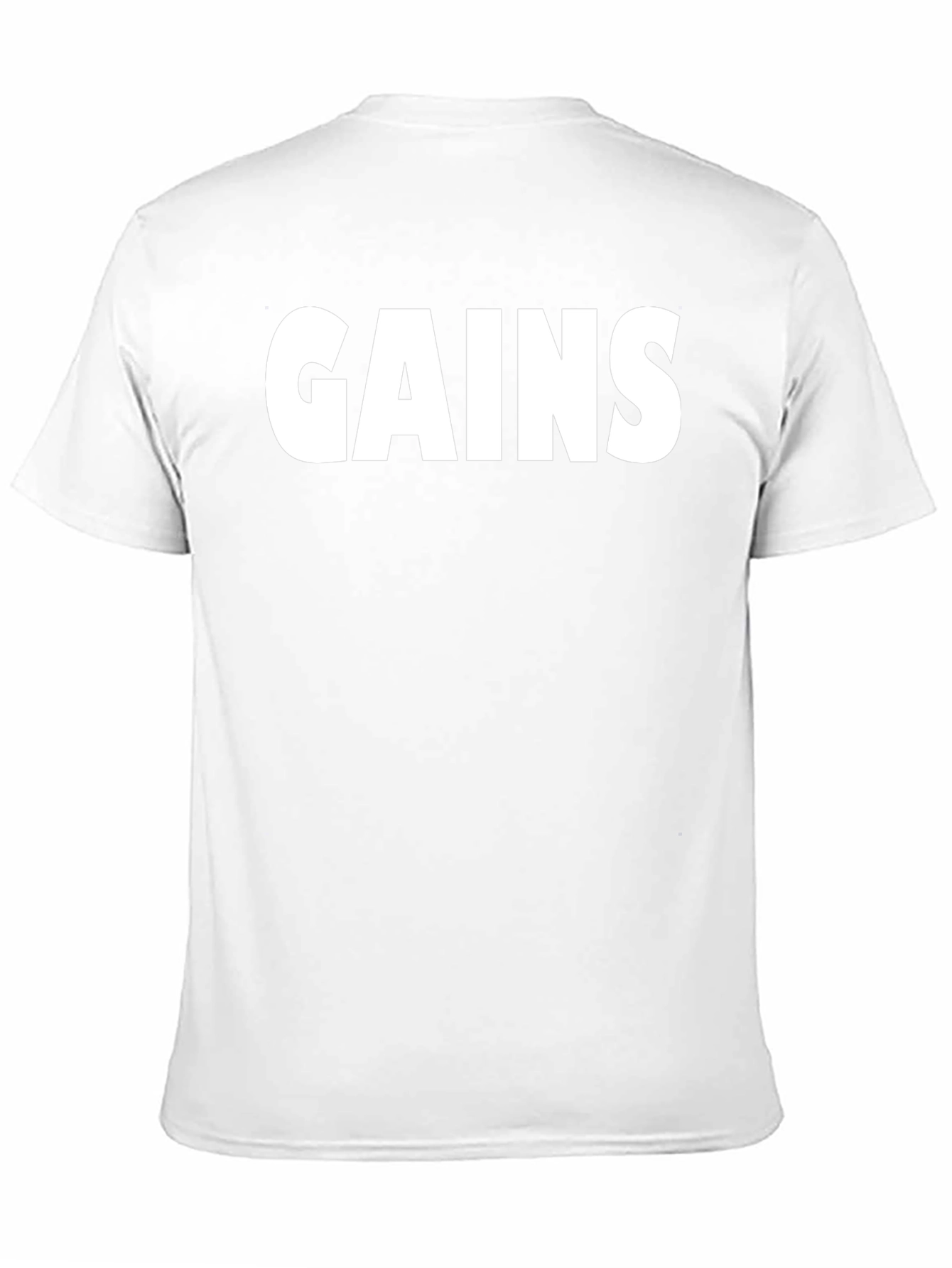 GAINS Graphic T-Shirt - Black Gym Fitness Tee
