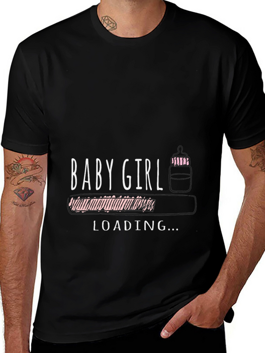Baby Girl Loading T-Shirt - Expecting Mom Tee