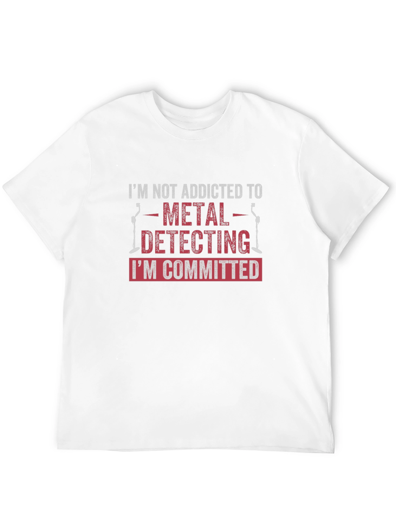 Metal Detecting Committed Black T-Shirt