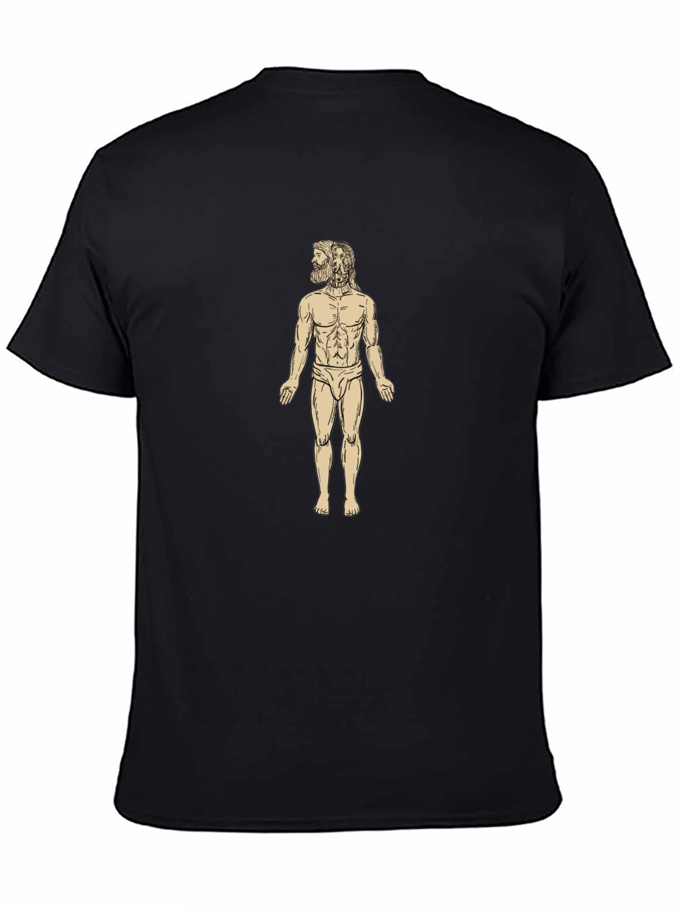 Anatomical Man Black T-Shirt