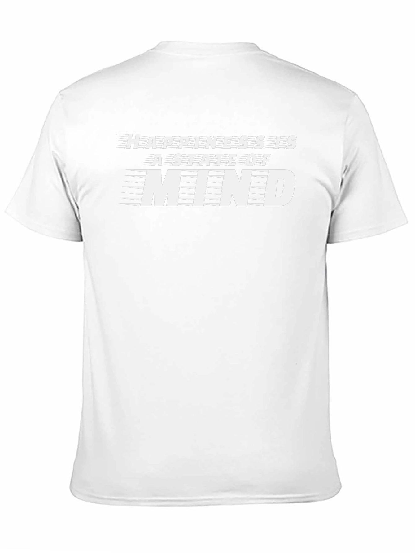 Happiness is a State of Mind Black Graphic Tee