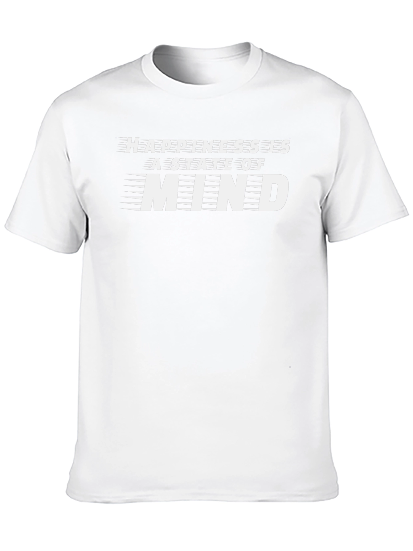 Happiness is a State of Mind Black Graphic Tee