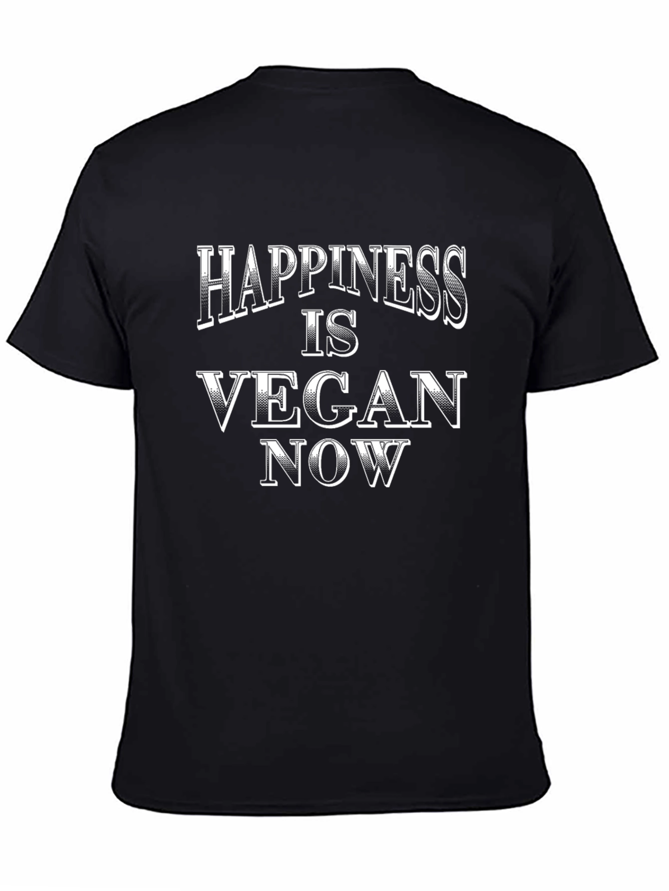 Happiness is Vegan Now - Graphic T-Shirt