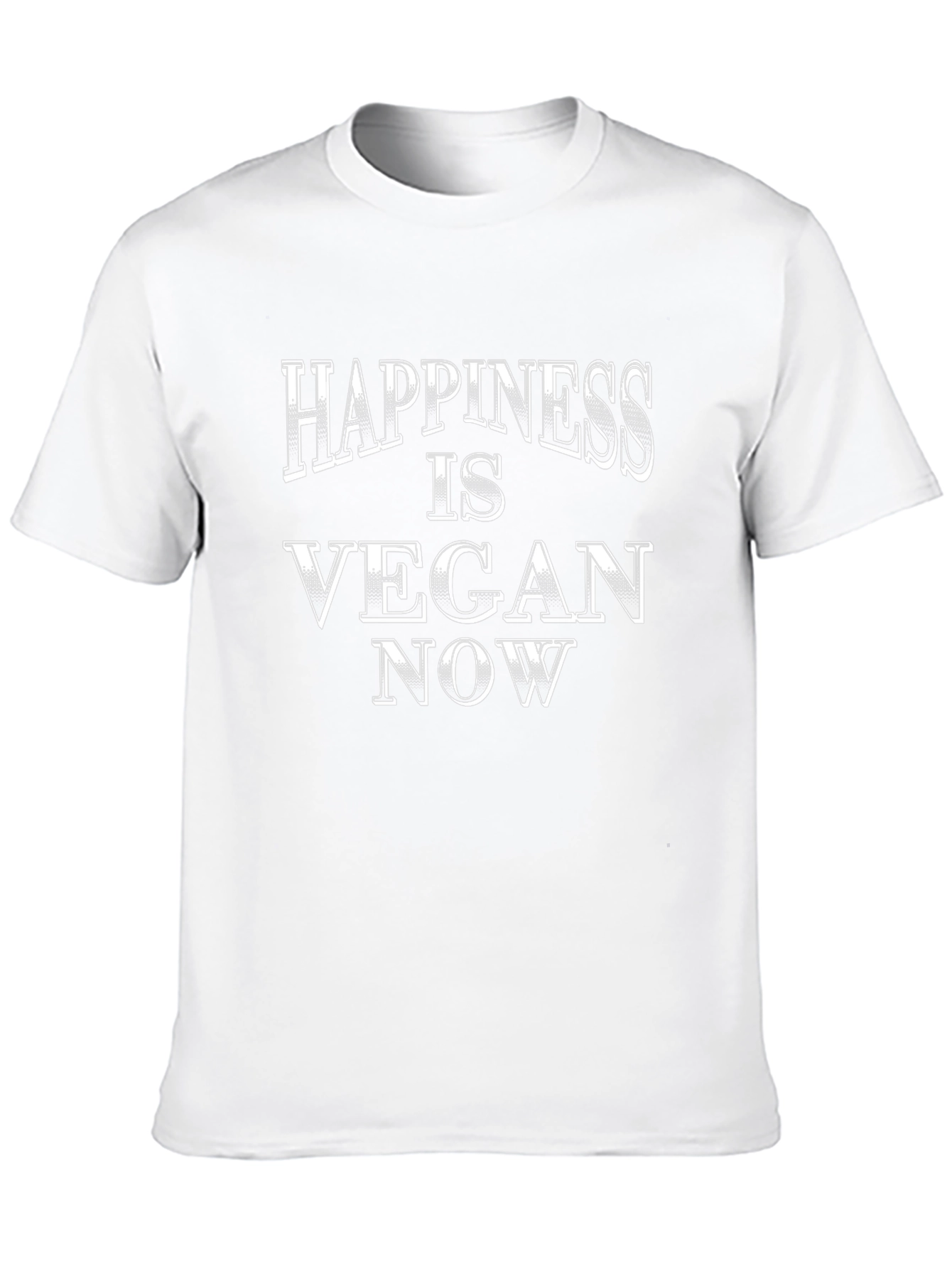 Happiness is Vegan Now - Graphic T-Shirt
