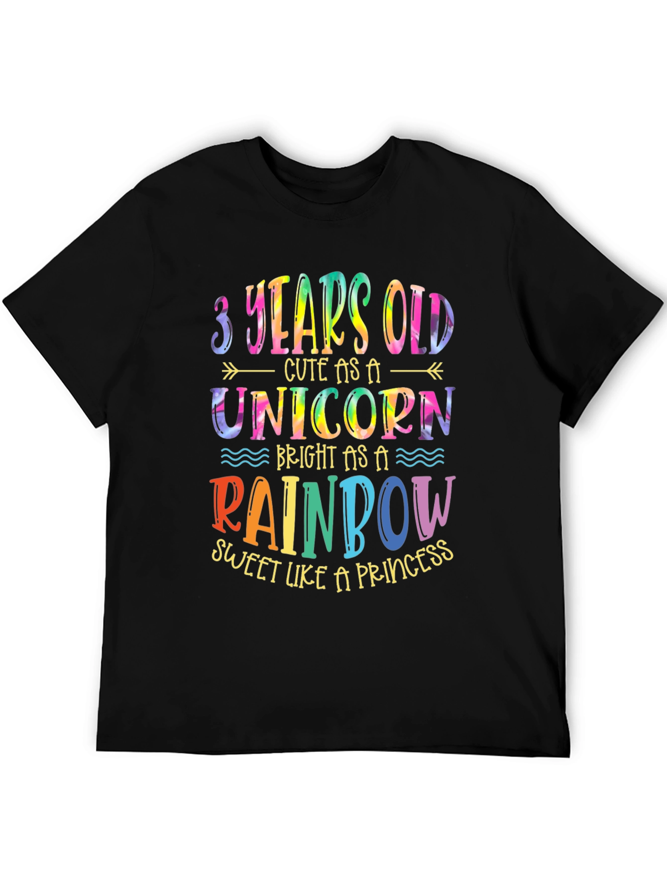 3 Years Old Unicorn Rainbow T-Shirt