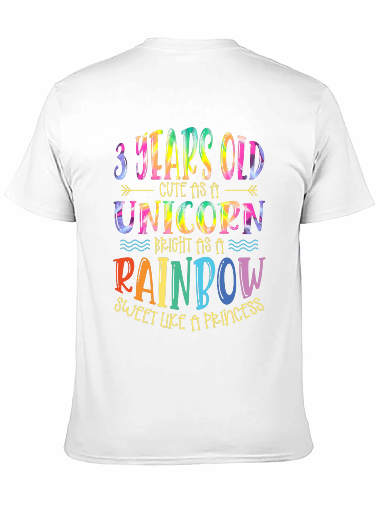 3 Years Old Unicorn Rainbow T-Shirt