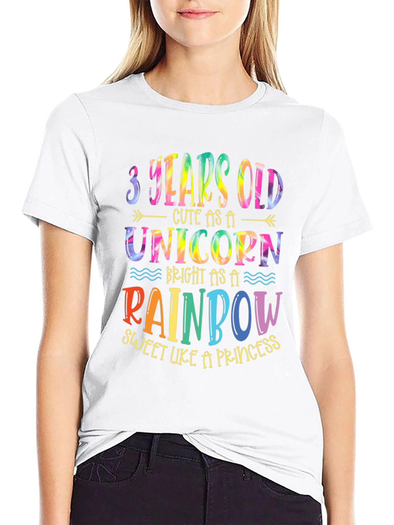 3 Years Old Unicorn Rainbow T-Shirt