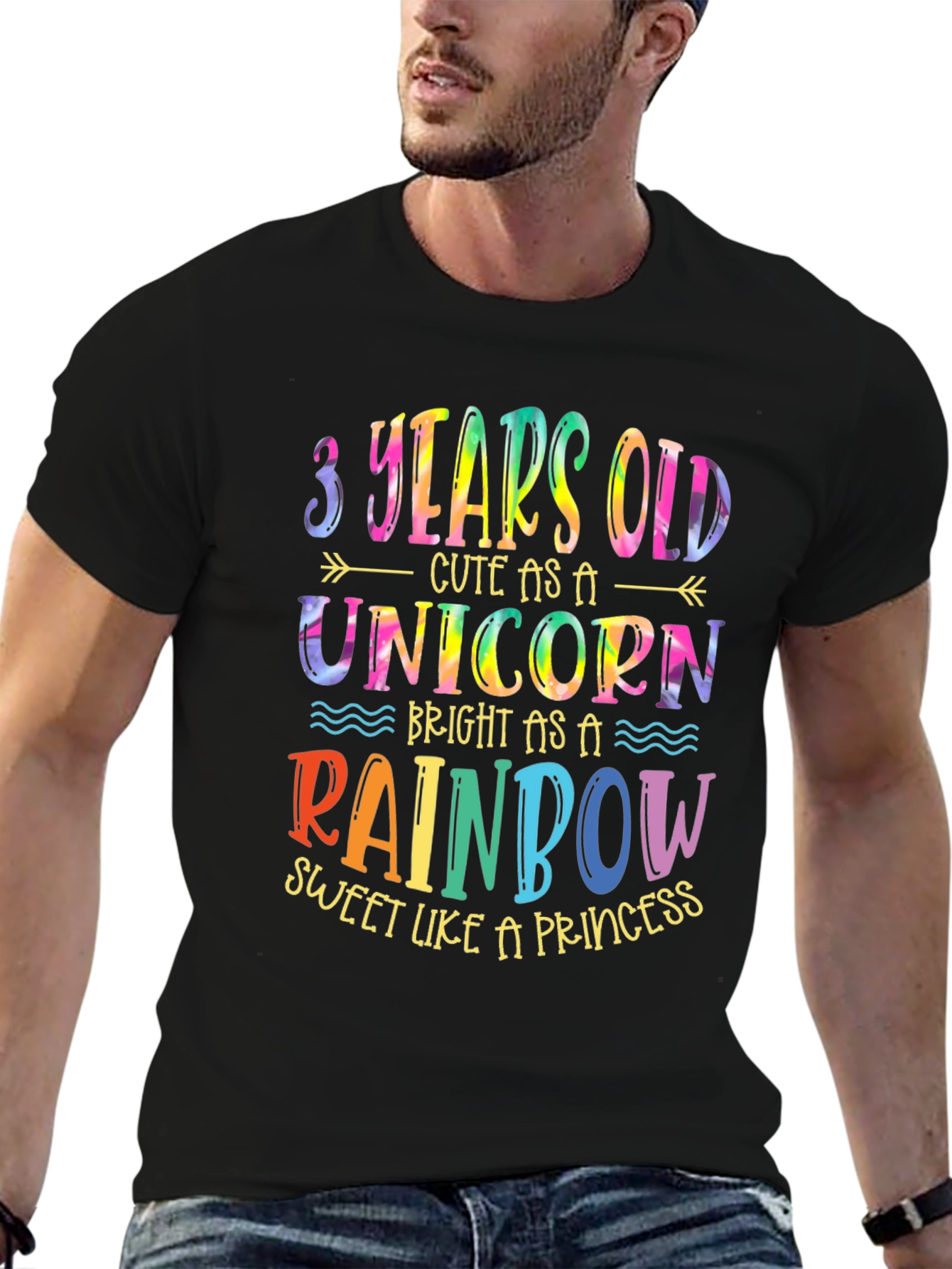 3 Years Old Unicorn Rainbow T-Shirt
