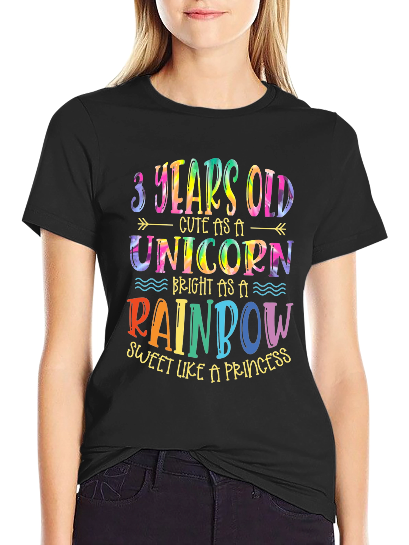 3 Years Old Unicorn Rainbow T-Shirt