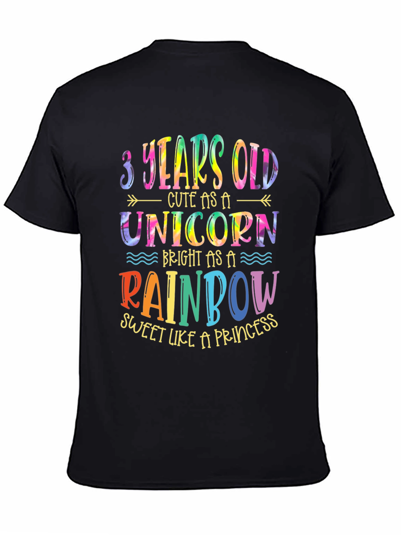 3 Years Old Unicorn Rainbow T-Shirt