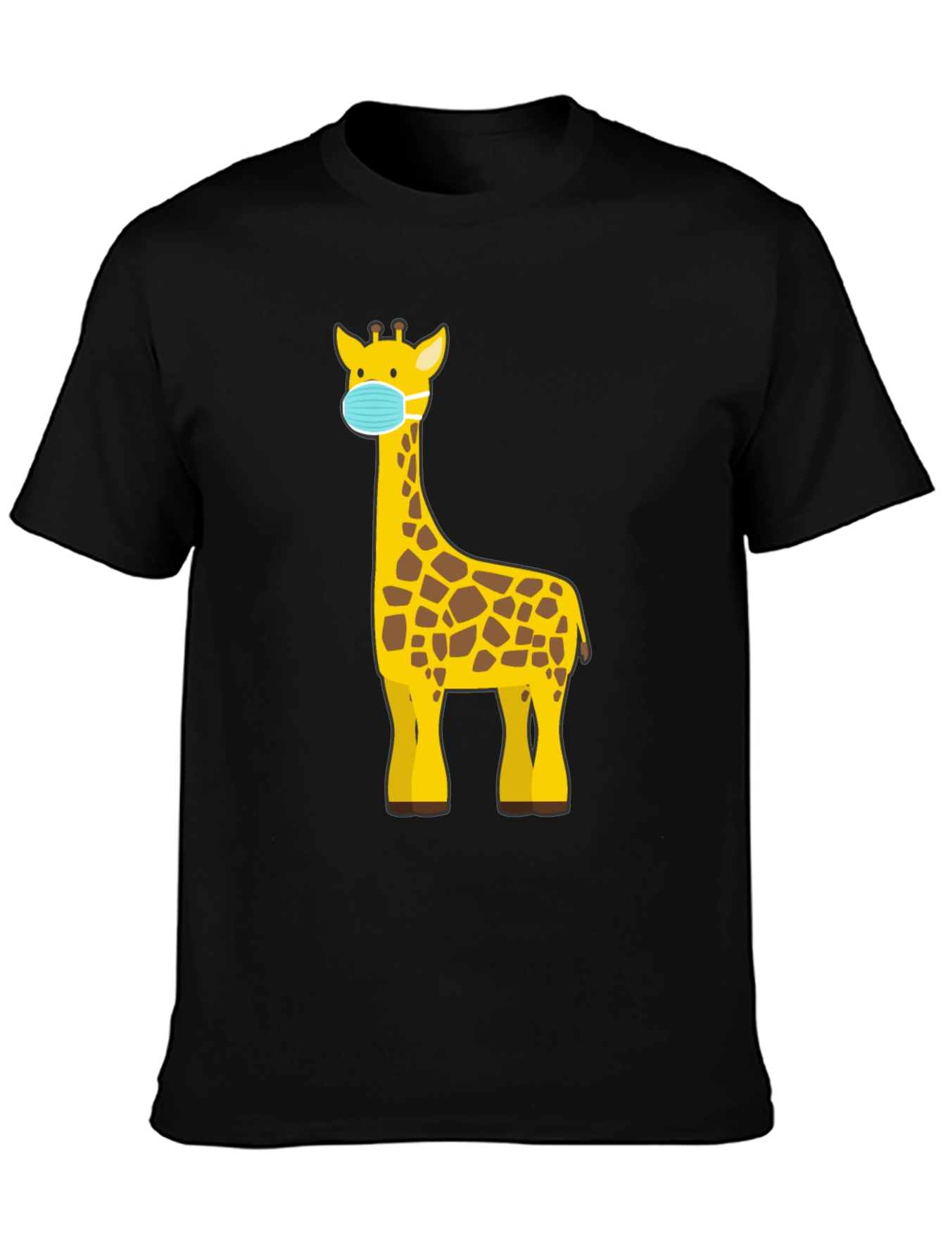 Giraffe Mask Graphic T-Shirt