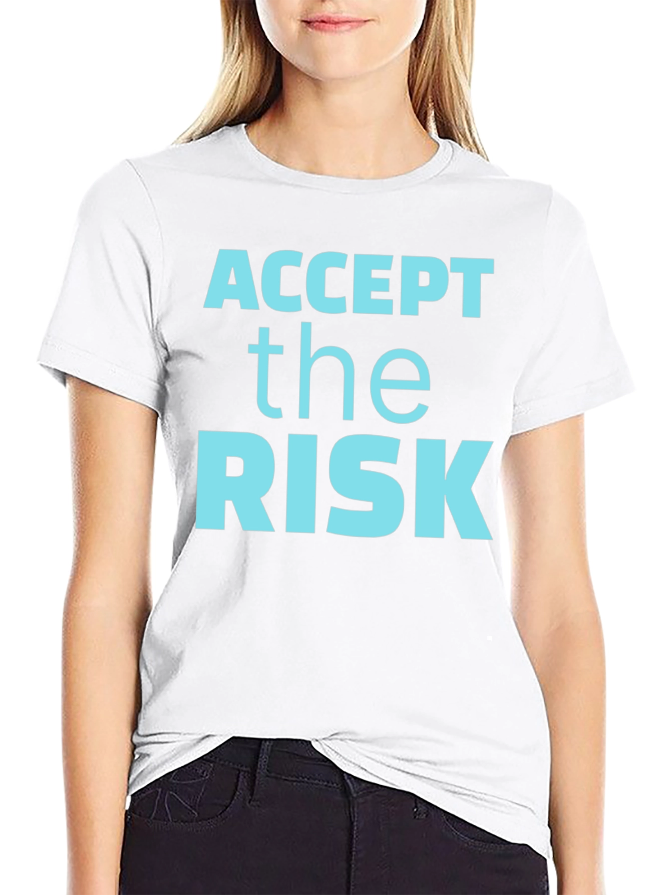 Accept the Risk Graphic Tee - Mens Casual Shirt