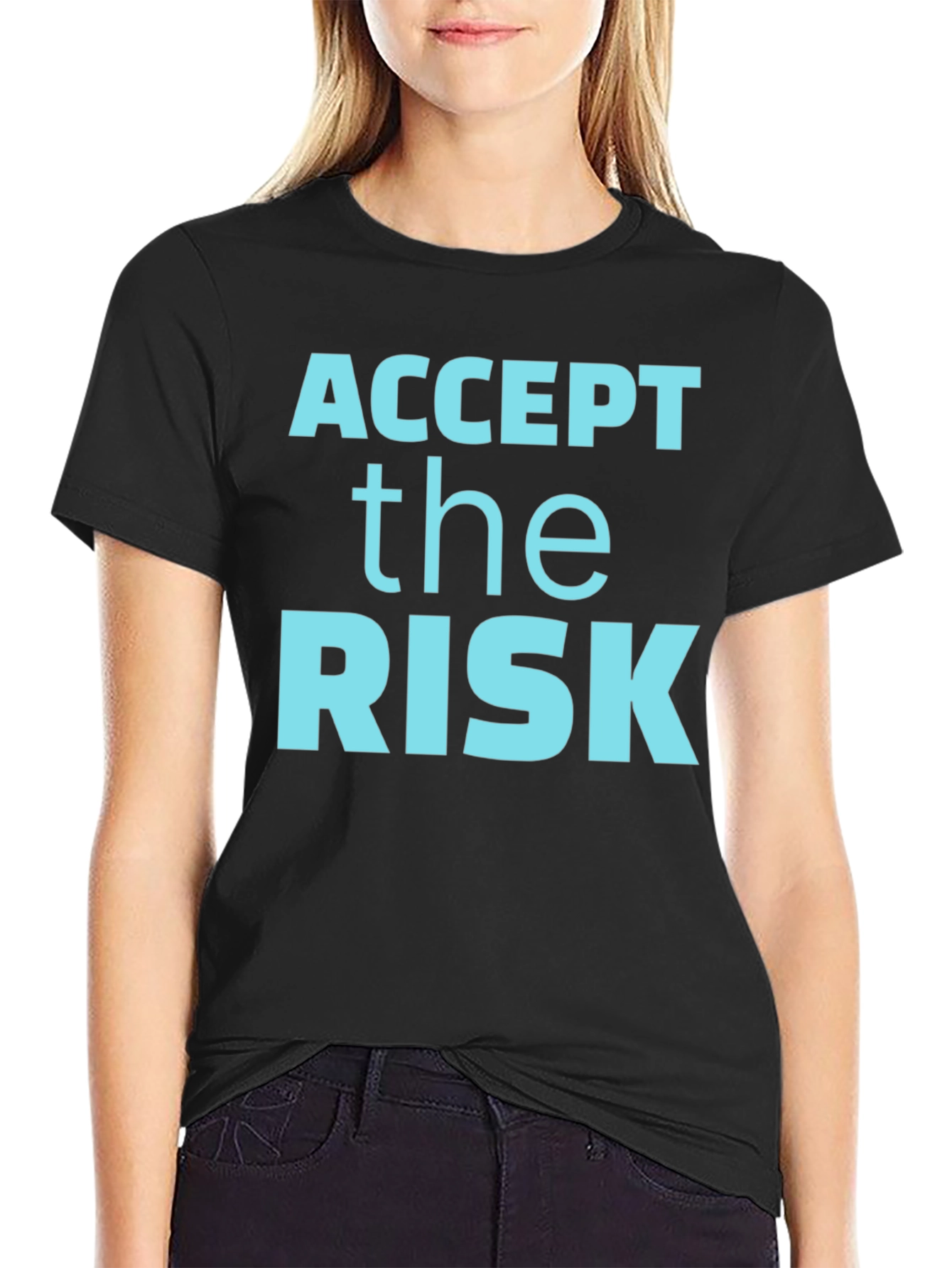 Accept the Risk Graphic Tee - Mens Casual Shirt