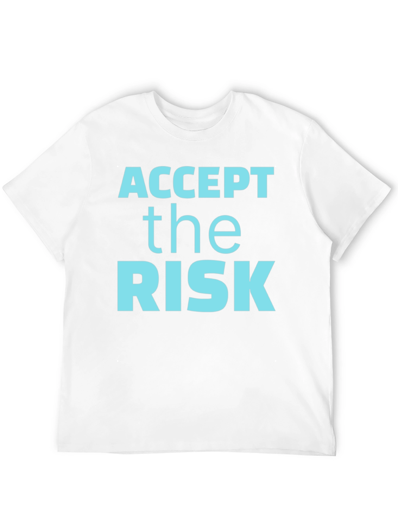 Accept the Risk Graphic Tee - Mens Casual Shirt