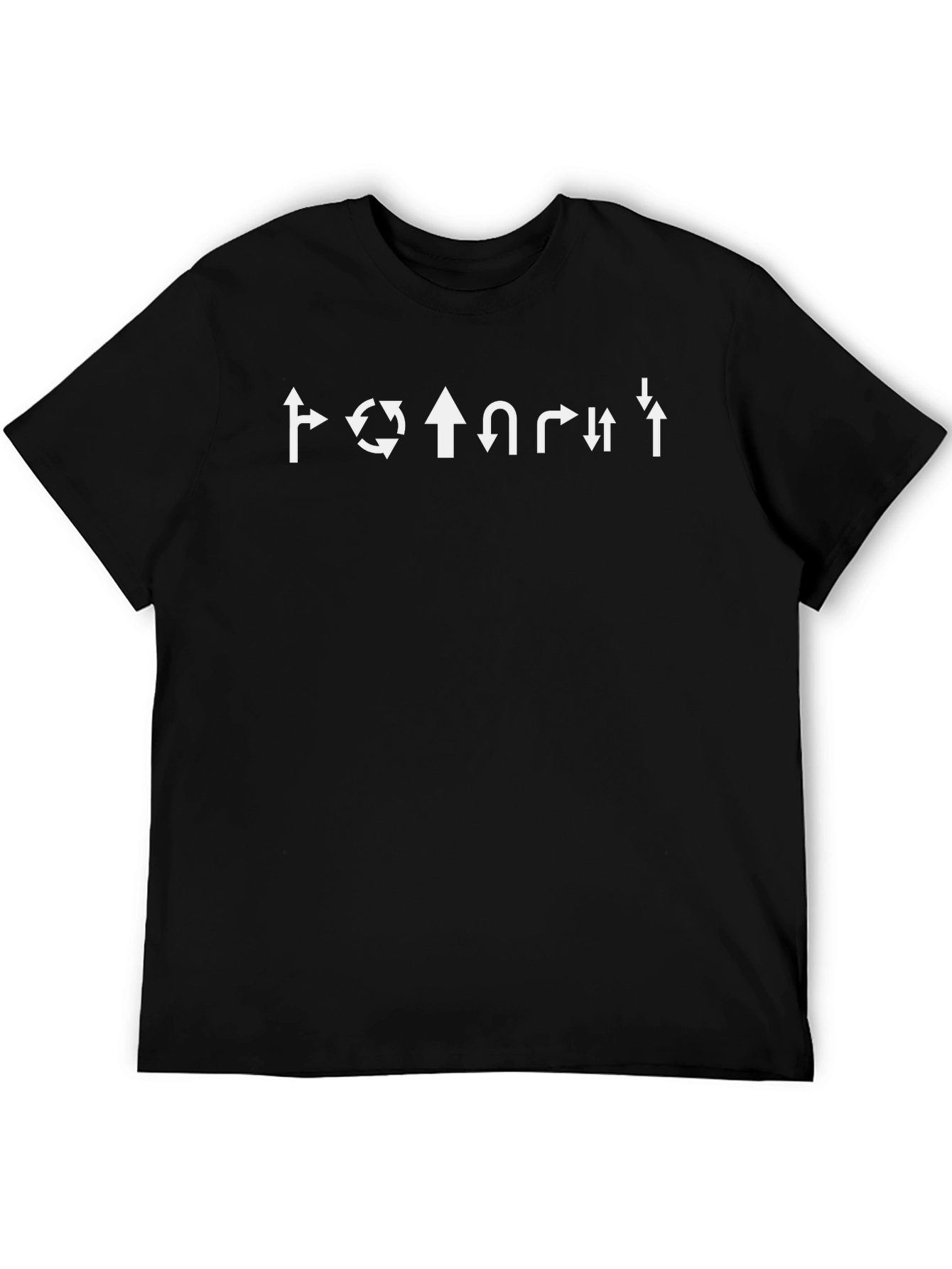 Arrow Directional Design T-Shirt - Unique Graphic Tee